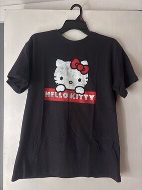 Sanrio Hello Kitty Black Tee with Red Bow